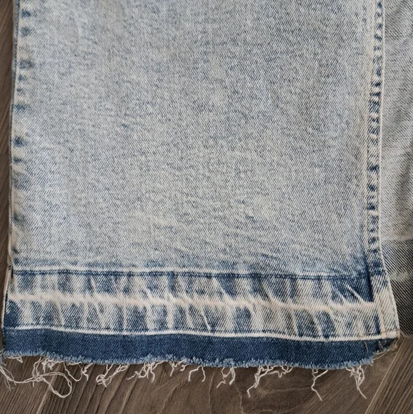 CELEBRITY PINK Acid wash long denim jean skirt slit cotton  boho Chic 3/26 - Picture 7 of 12